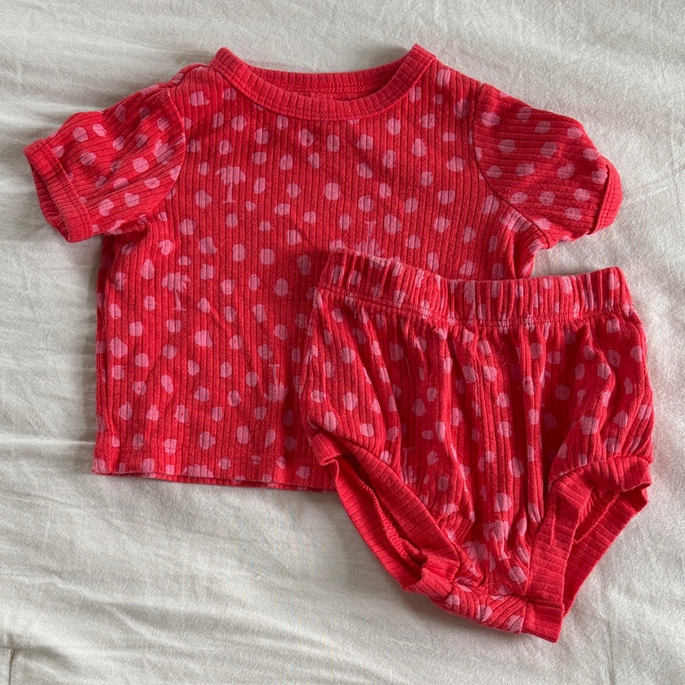 Cat & Jack Vibrant Red Baby Top